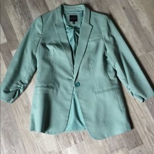 Amazing full teal blue office outfit